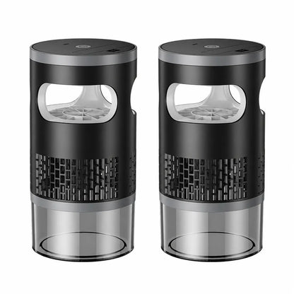 Indoor Insect Trap with Light and Suction Non Zapper Flying Bug Catcher for Mosquitoes Fruit Flies Gnats and Moths Includes One 18650 Rechargeable Lithium Battery
