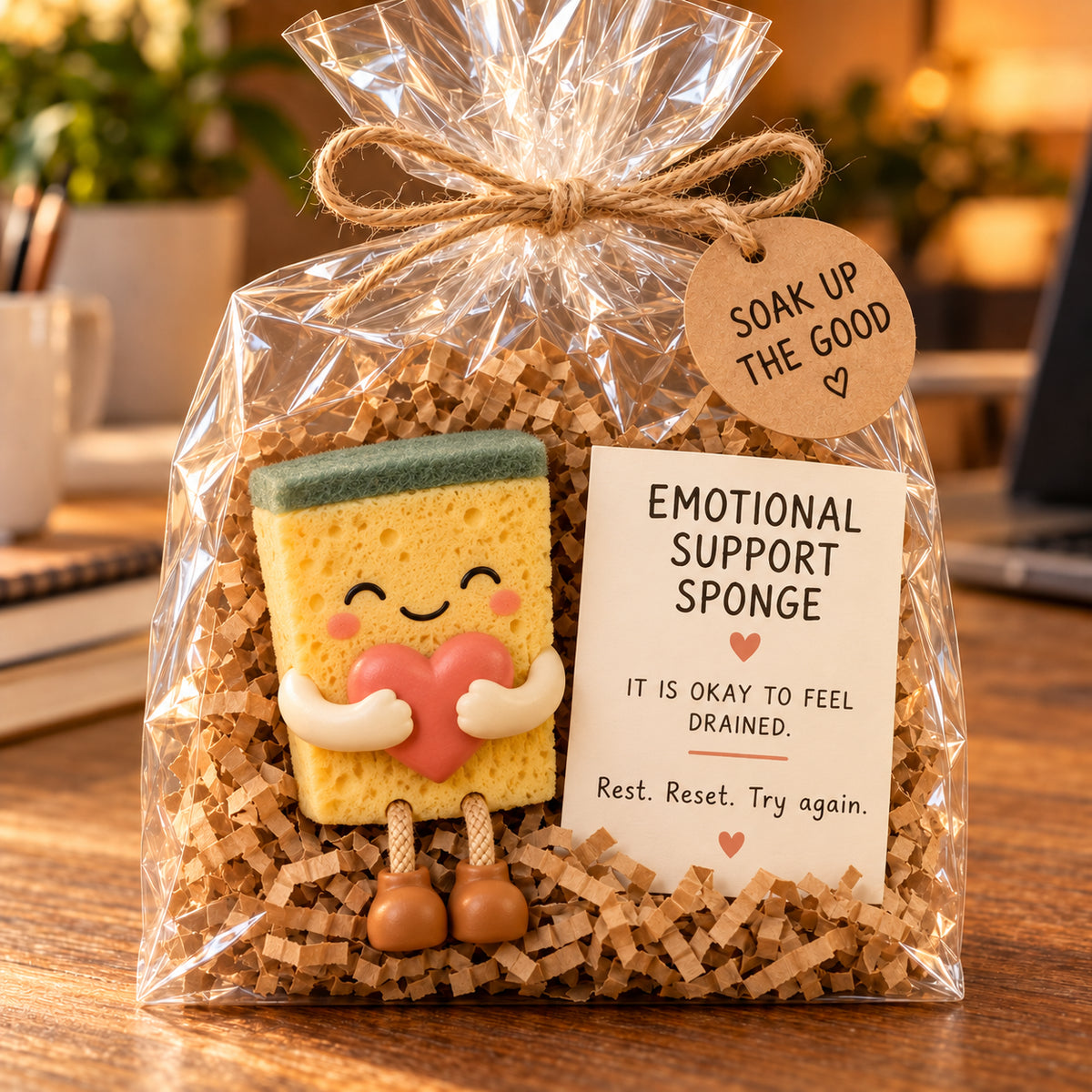 🔥LAST DAY 49% OFF - Emotional Support Desk Companions™ – Funny Coworker Gift with Encouraging Message Card