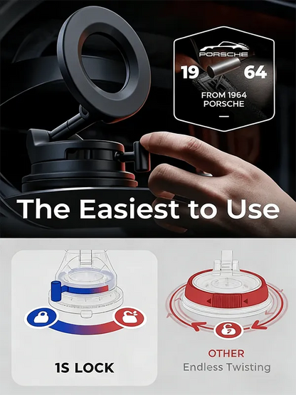 360°Vacuum Car Phone Holder