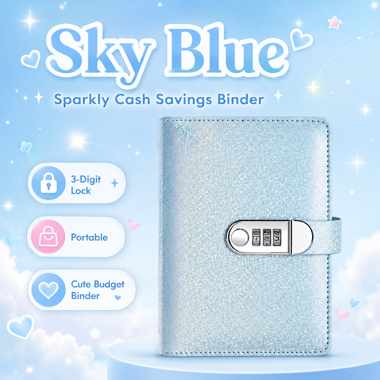 🔐 Lockable Cash Savings Binder with 100 Pages 💰