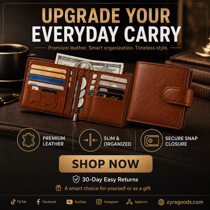 Men's Vintage RFID Blocking Wallet