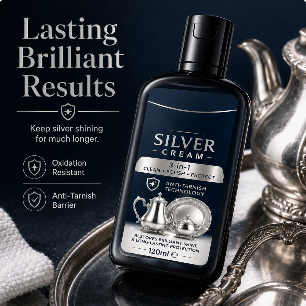 Anti-Tarnish Silver Polish Cream