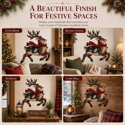 🔥LAST DAY 49% OFF - 🎄🎅Christmas Woodland Wildlife DIY Patchwork Kit – ✨Create a Festive Handmade Keepsake