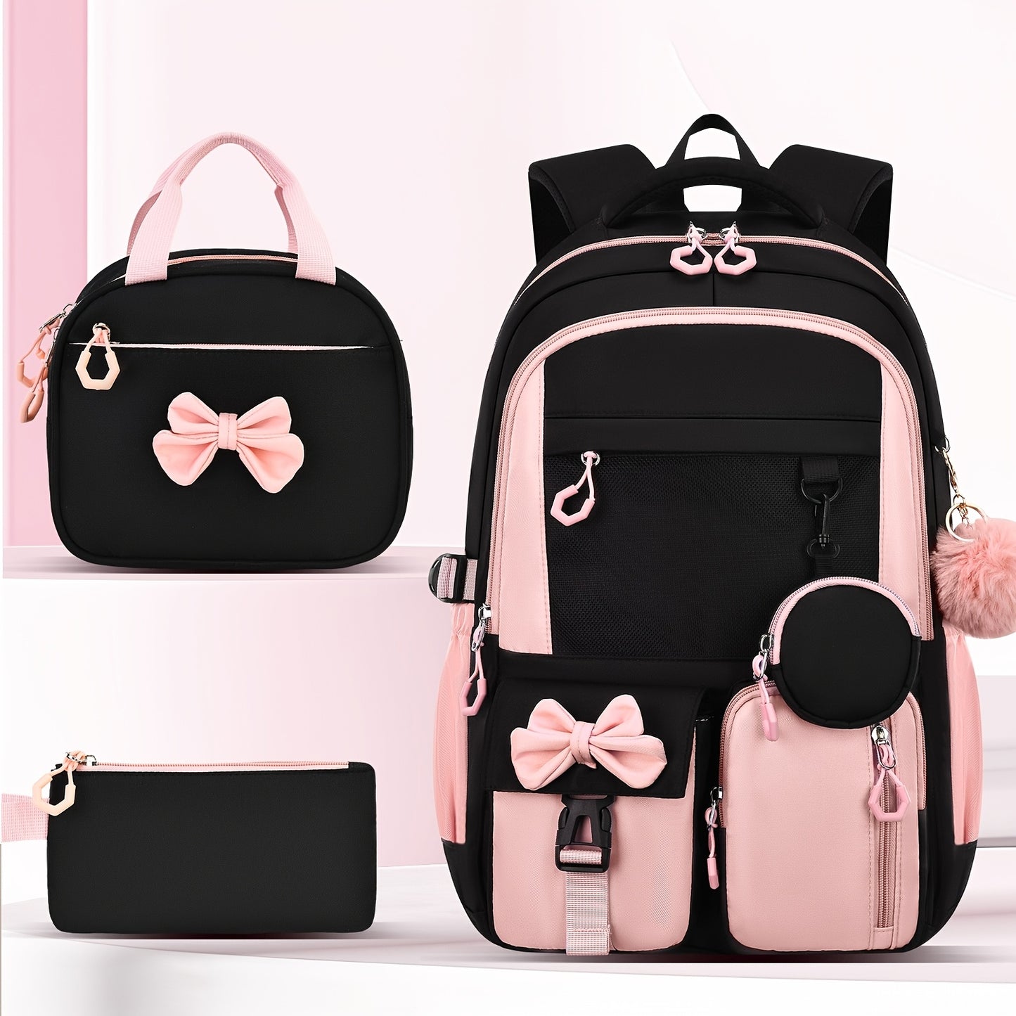 The Cute & Spacious Backpack Set Every Girl Wants — Carry Everything In Style Without The Bulk 🎀
