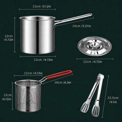 🔥LAST DAY SALE 49% OFF🎁410 Stainless Steel Multifuntional Fryer