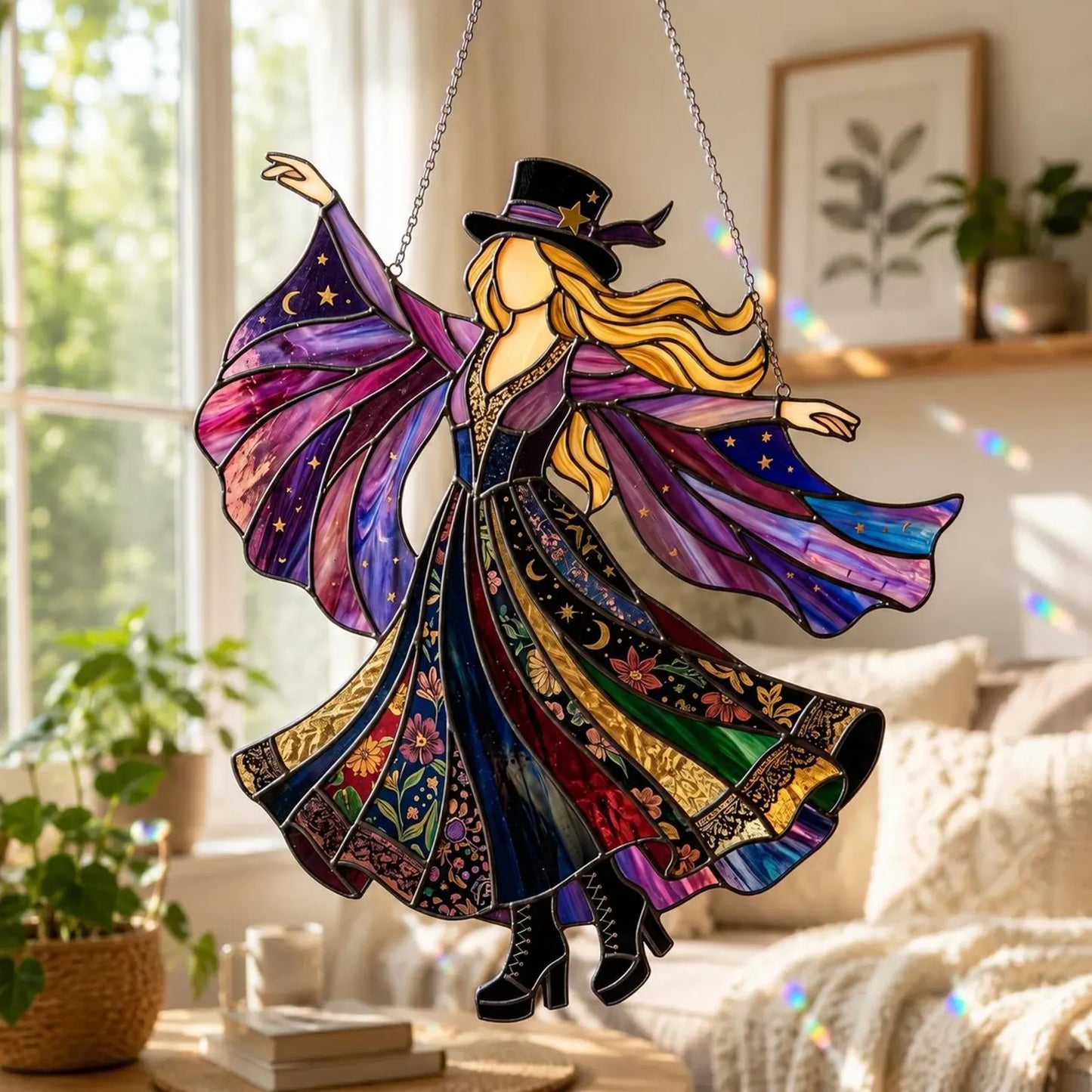 💥💃 Stevie Nicks 🤘 Handmade Stained Acrylic, single-sided printing