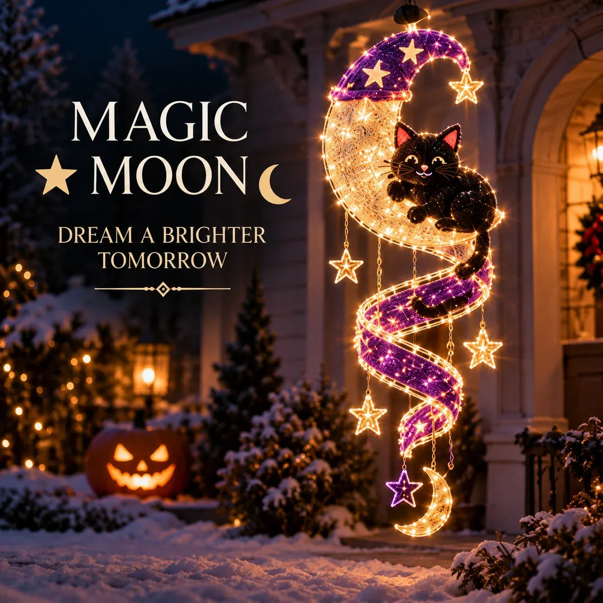 🎅Christmas Magic Spira Hanging LED Light Collection – 9 Festive Designs ✨ | Suspended Glowing Characters with Spiral Lights & Hanging Details for Porches, Windows, Entryways & Holiday Displays