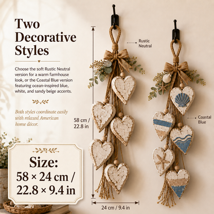 🍂🤎Hanging Heart Wall Decor