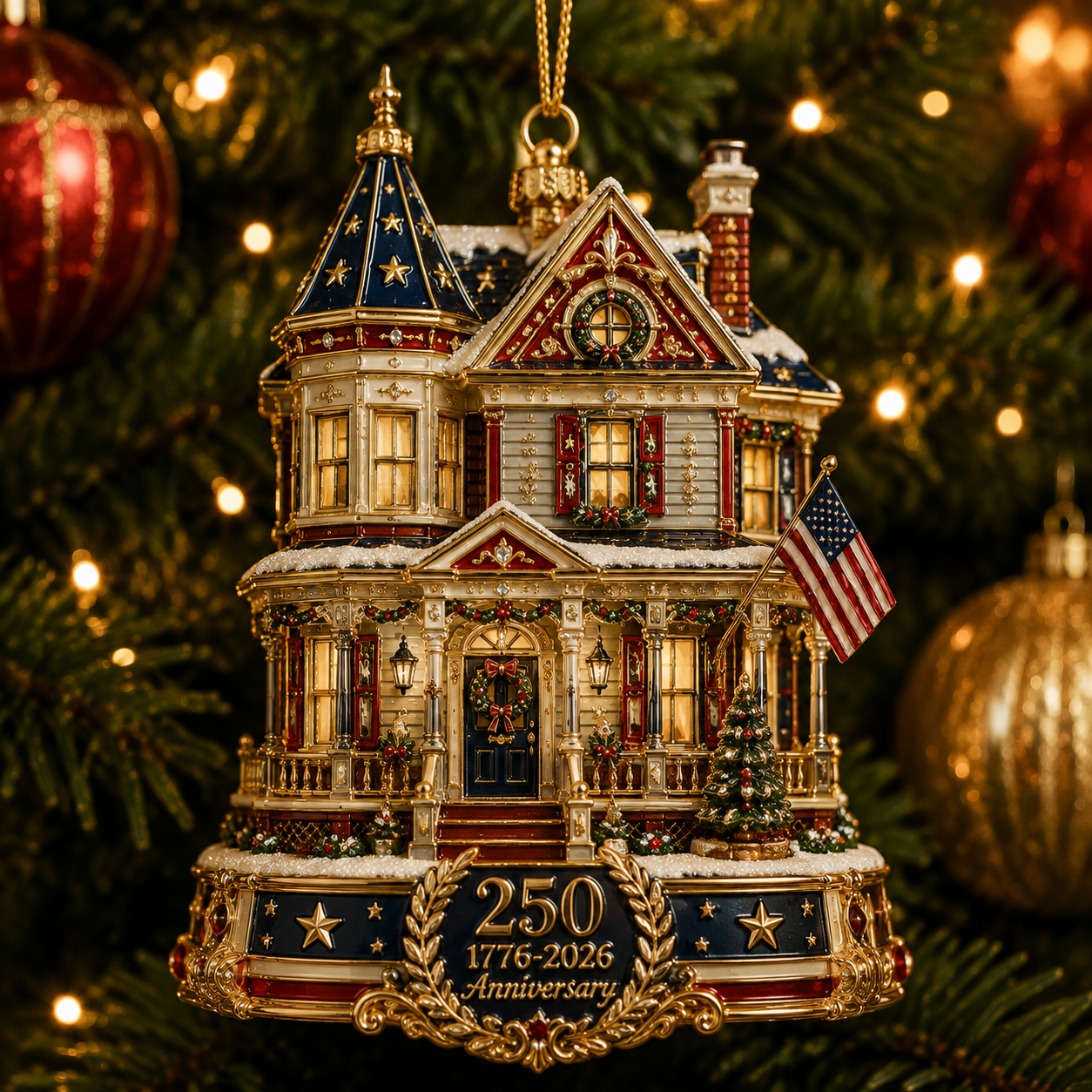 🔥Last 10pcs🔥250th Anniversary Heritage Estate Christmas Ornament