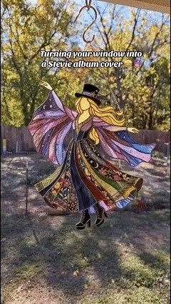 💥💃 Stevie Nicks 🤘 Handmade Stained Acrylic, single-sided printing