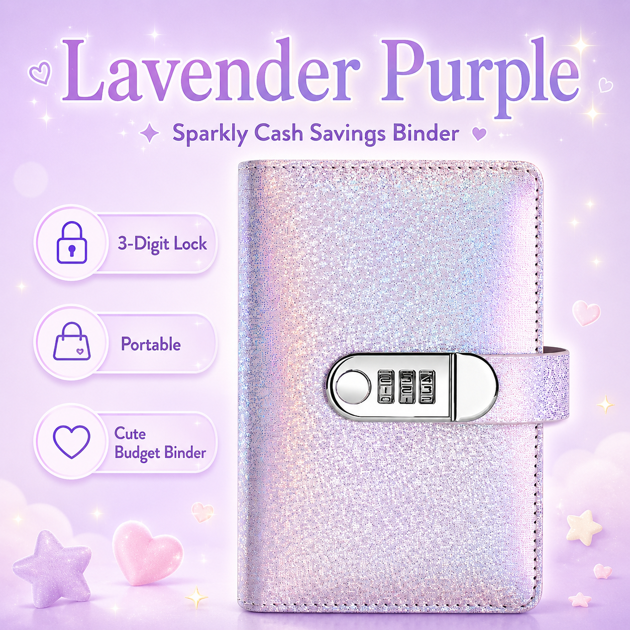 🔐 Lockable Cash Savings Binder with 100 Pages 💰