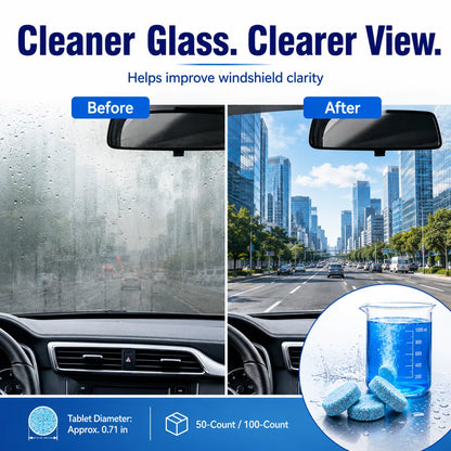 🚗💧 Windshield Washer Tablets — Drop, Dissolve & Drive Clear!