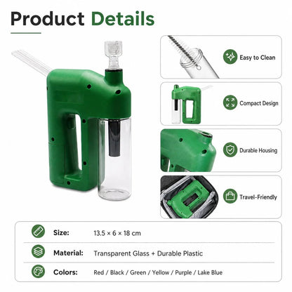📍⚡50% OFF – Portable Handheld Electric Filtration Device | Compact Glass Chamber Design with Electric-Assisted Operation & 6 Color Options ✨