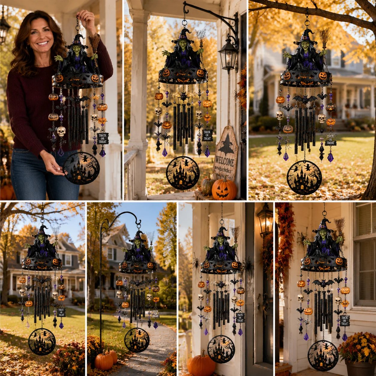 ✨2026 New High-Quality Fully Handmade Custom Witch-Themed Outdoor Wind Chime