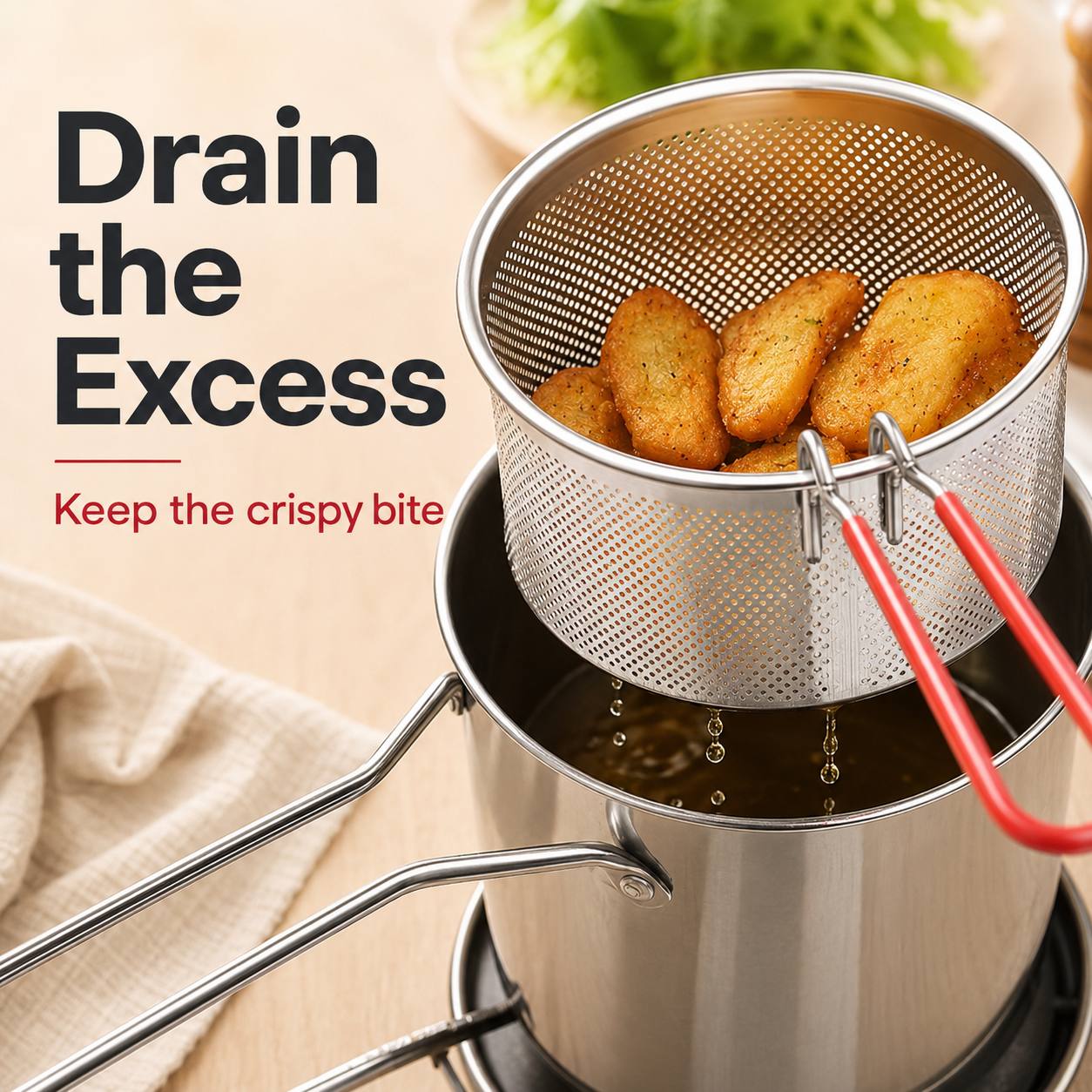 🔥Summer Limited-Time 50% OFF🍟 Personal Mini Deep Fryer Set