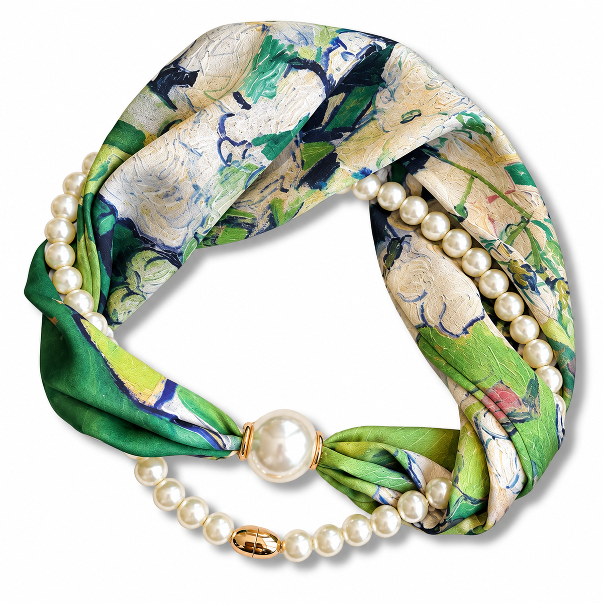 Pearl Scarf Necklace – Elegance in Every Detail