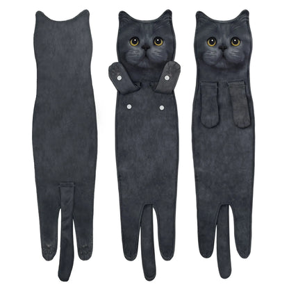 🎁 Early Christmas Sale 🎅 Funny Cat Hand Towels