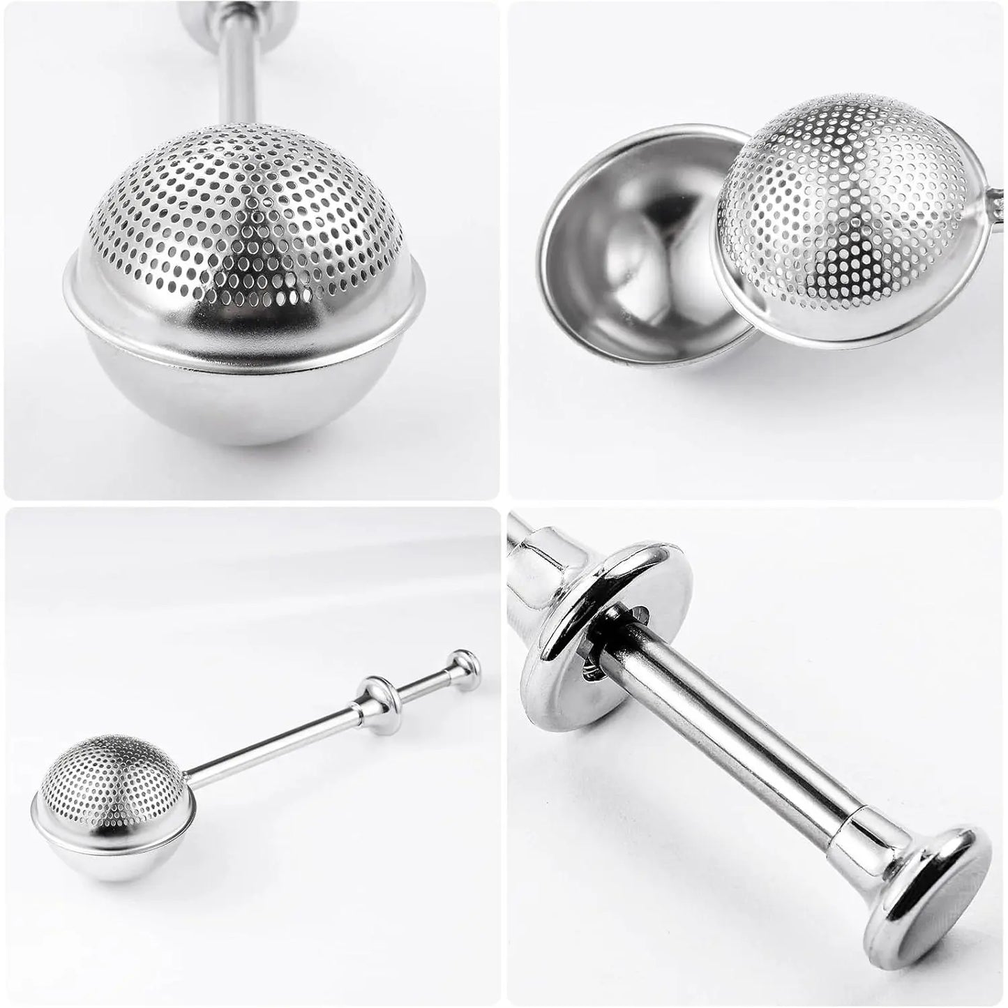 🥖 Stainless Steel Trigger Flour Duster – Scoop, Squeeze & Dust