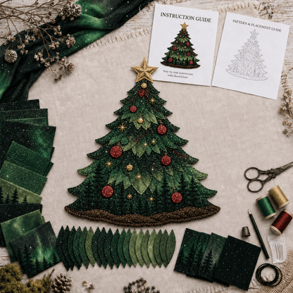 🔥Limited Time 50% OFF - 🧵 Christmas Fabric Art Door Hanging Craft Kit