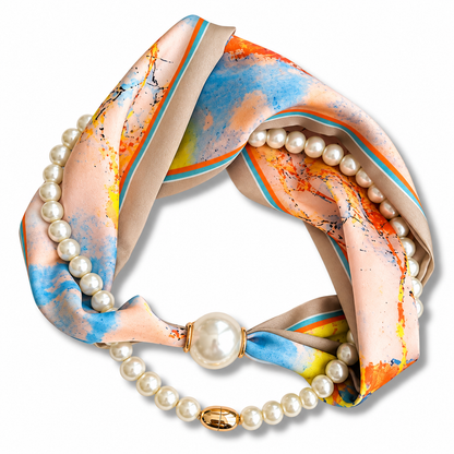 Pearl Scarf Necklace – Elegance in Every Detail