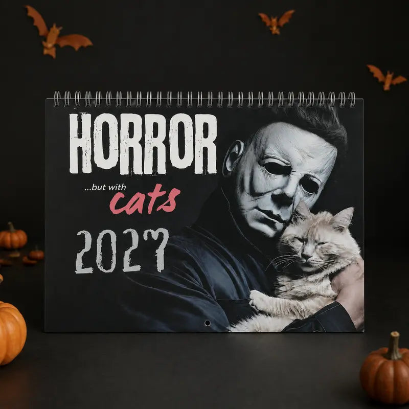 ⏳ Last day to save 50%👻2027 Whimsical Cat 12-Month Wall Monthly Planner Calendar