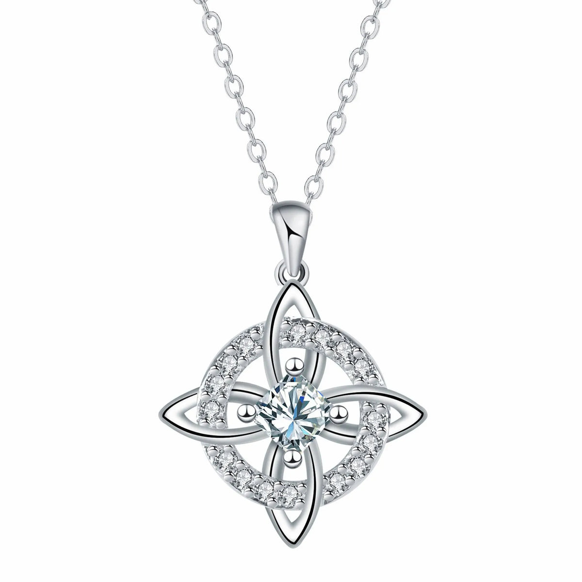 Mystical Birthstone Witches Knot Necklace – Natural Crystal🔮💞Protect Your Loved Ones