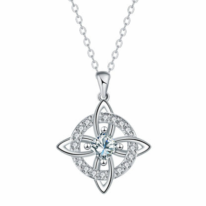 Mystical Birthstone Witches Knot Necklace – Natural Crystal🔮💞Protect Your Loved Ones