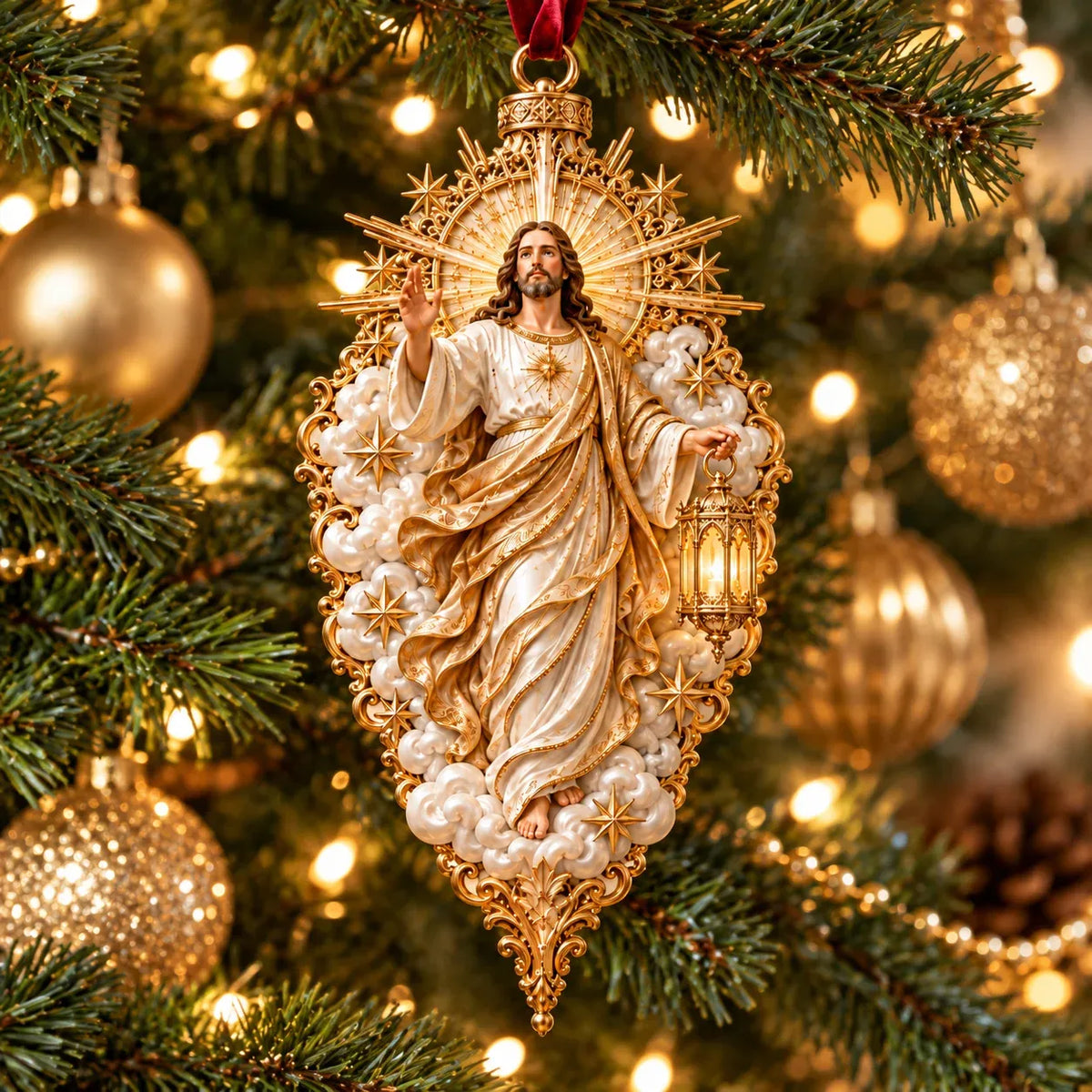 ✝️ Sacred Christmas Ornament Collection | 9 Faith-Inspired Designs with Sculptural Detail for Trees & Meaningful Gifts 🎄