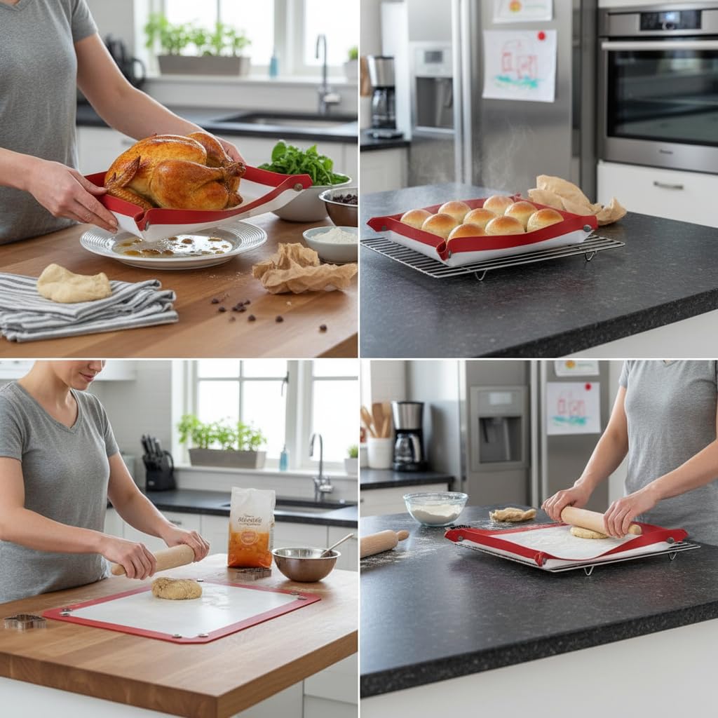 STOP WASTING PARCHMENT PAPER. BAKE BIGGER. CLEANER. EASIER. 🔥