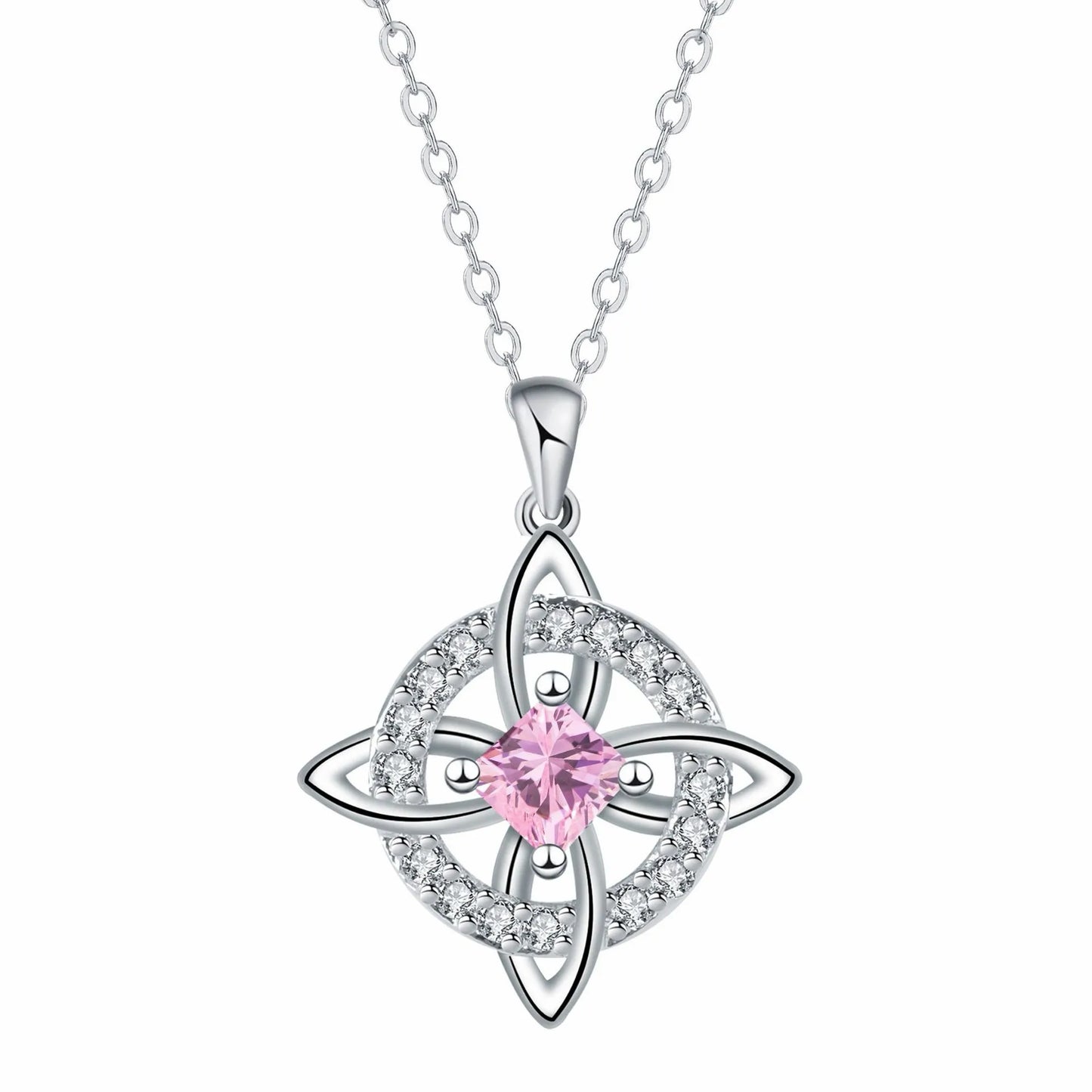 Mystical Birthstone Witches Knot Necklace – Natural Crystal🔮💞Protect Your Loved Ones