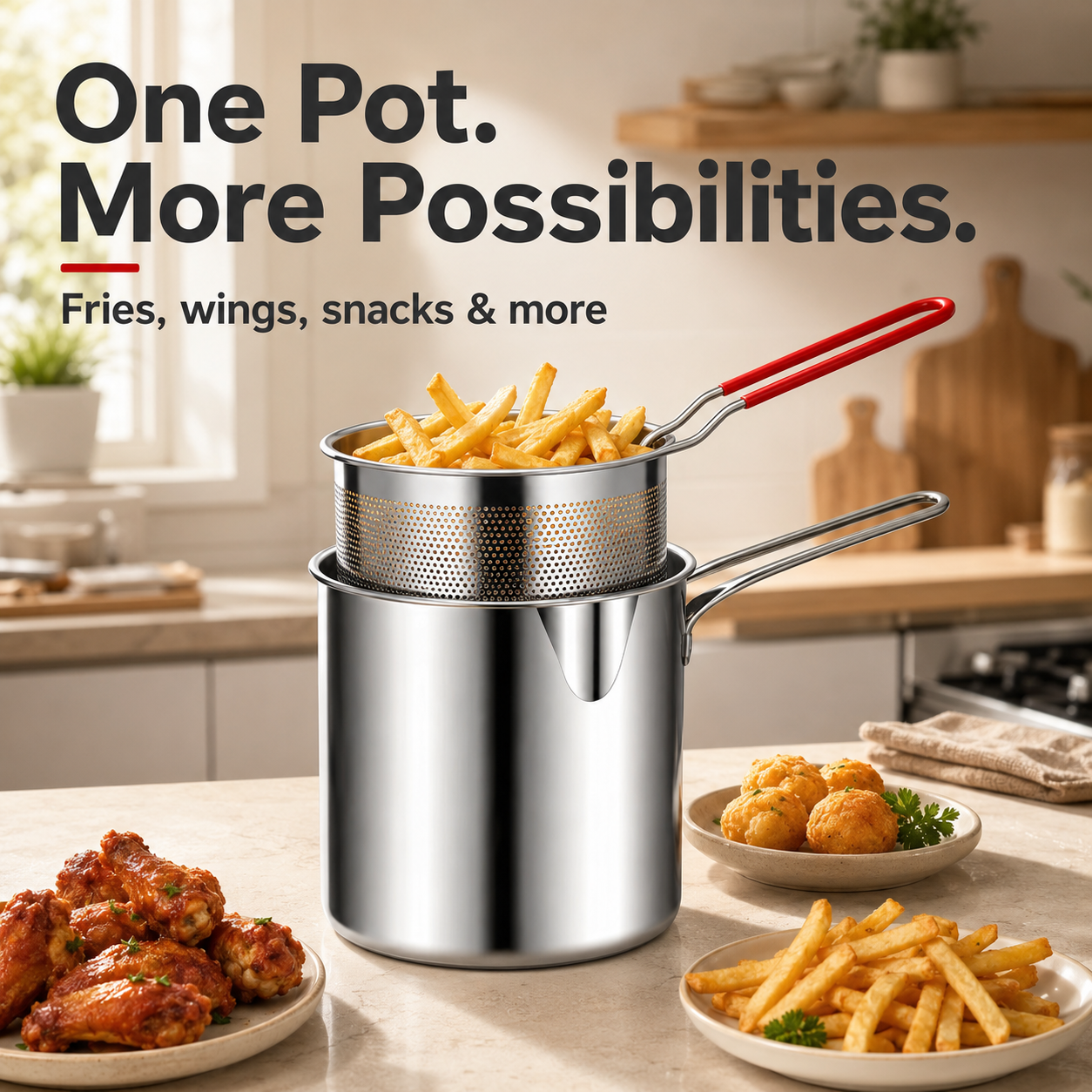 🔥Summer Limited-Time 50% OFF🍟 Personal Mini Deep Fryer Set