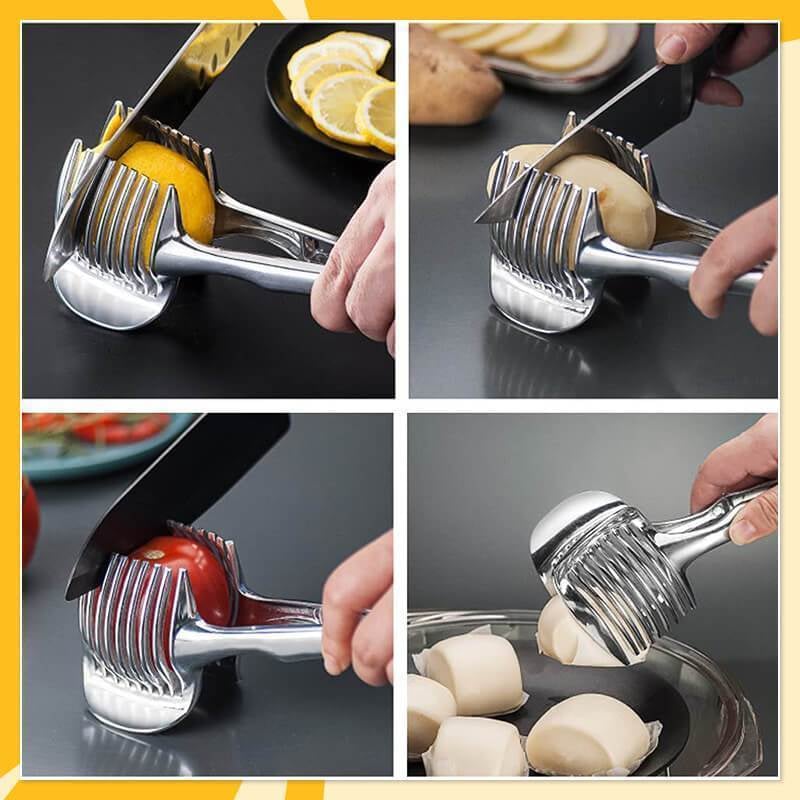 🔥 50% OFF TODAY – 2-Pack Stainless Steel Kitchen Slicing Guide