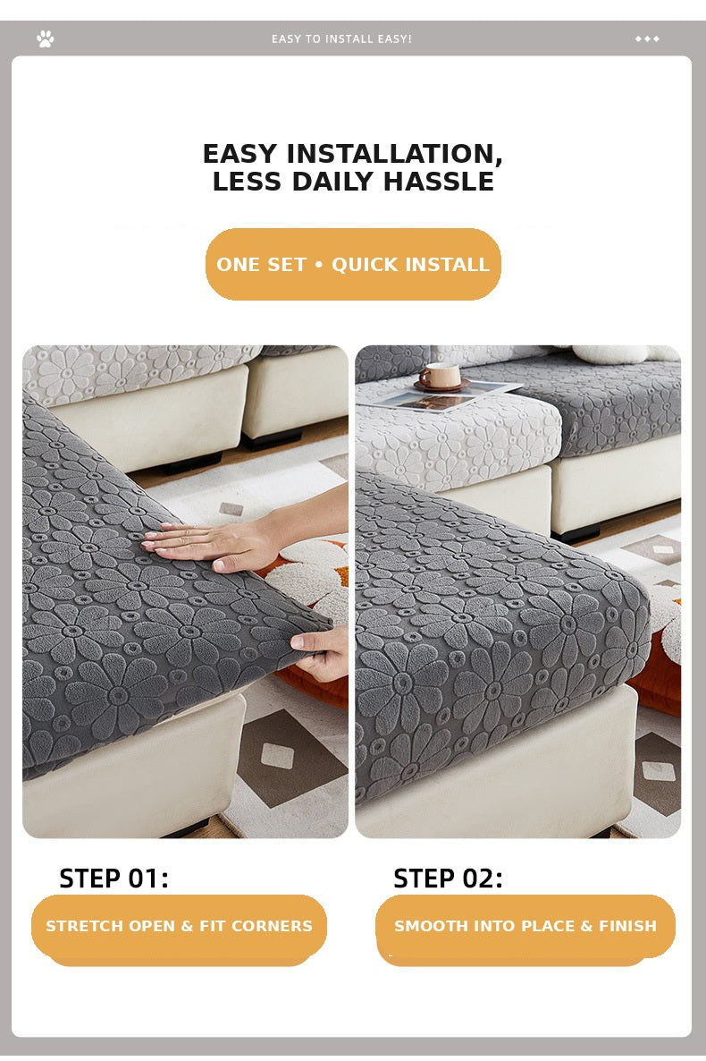 Two step sofa cover installation guide