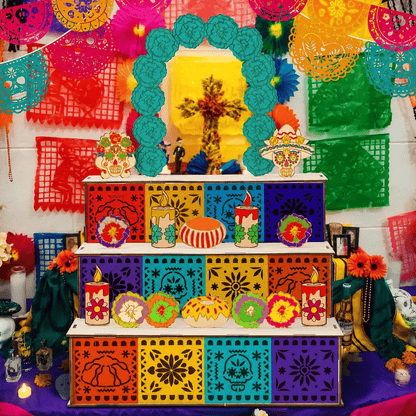 🎃Day of the Dead Wooden Altar Display Set