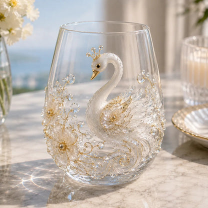 🔥 LAST DAY 49% OFF – ✨ 3D Animal Floral Glass Tumbler | For Prettier Sips, Sunlight-Catching Details, Nature Charm & Elegant Everyday Drink Vibes 🌸🐾