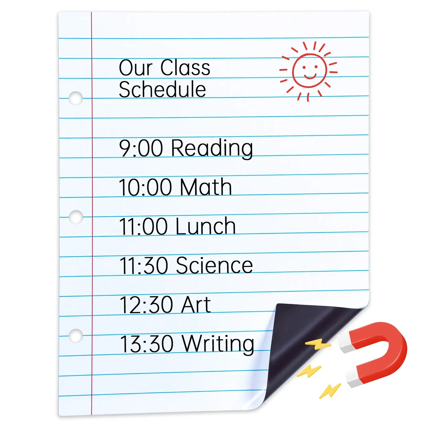 📝✨Giant Magnetic Lined Paper Whiteboard 28” x 22” – 🧑‍🏫💕Perfect for Teaching, Writing Practice, To-Do Lists & Daily Planning( ✨ Write, Wipe & Reus)