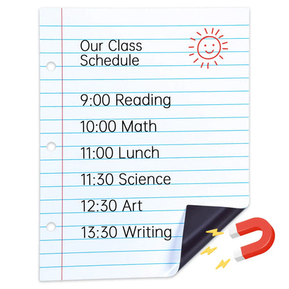 📝✨Giant Magnetic Lined Paper Whiteboard 28” x 22” – 🧑‍🏫💕Perfect for Teaching, Writing Practice, To-Do Lists & Daily Planning( ✨ Write, Wipe & Reus)