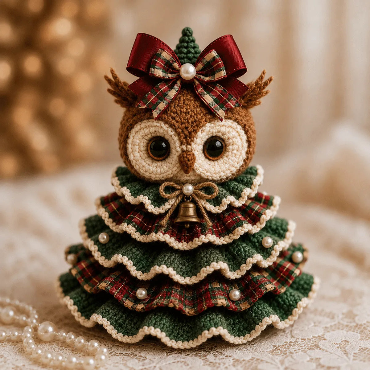 🔥🎄Crochet Animal Christmas Tree DIY Kit – Stitch a Little Christmas Magic（Material kit (not finished product)