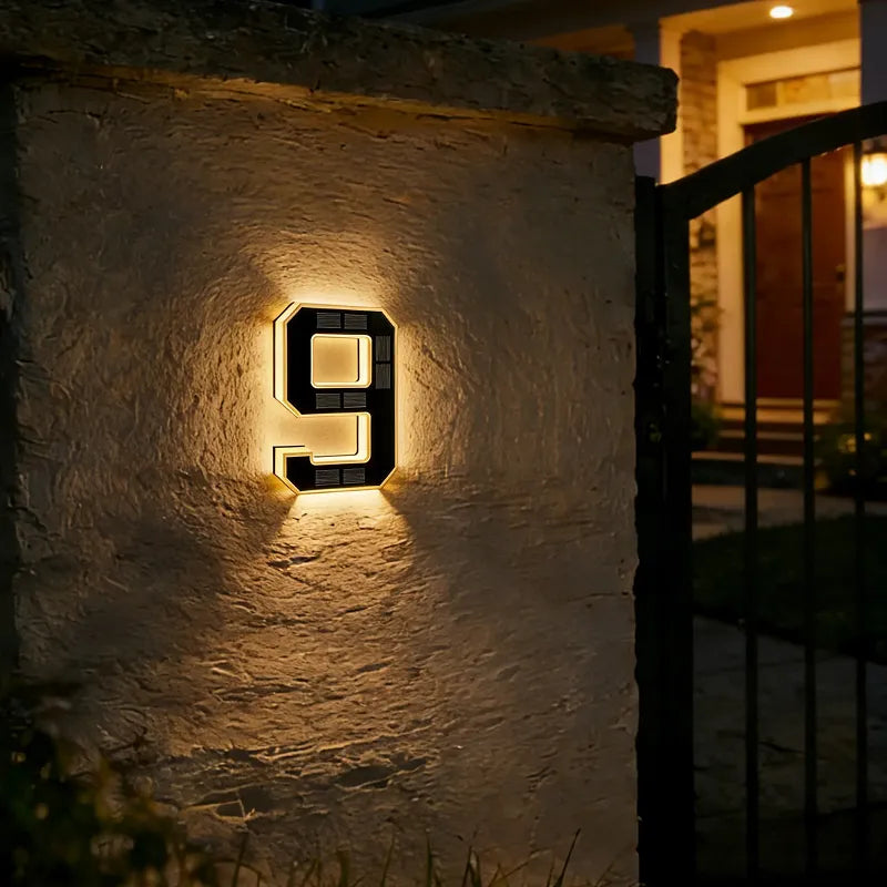 Make Your Home Easy to Find ✨ Solar LED House Numbers