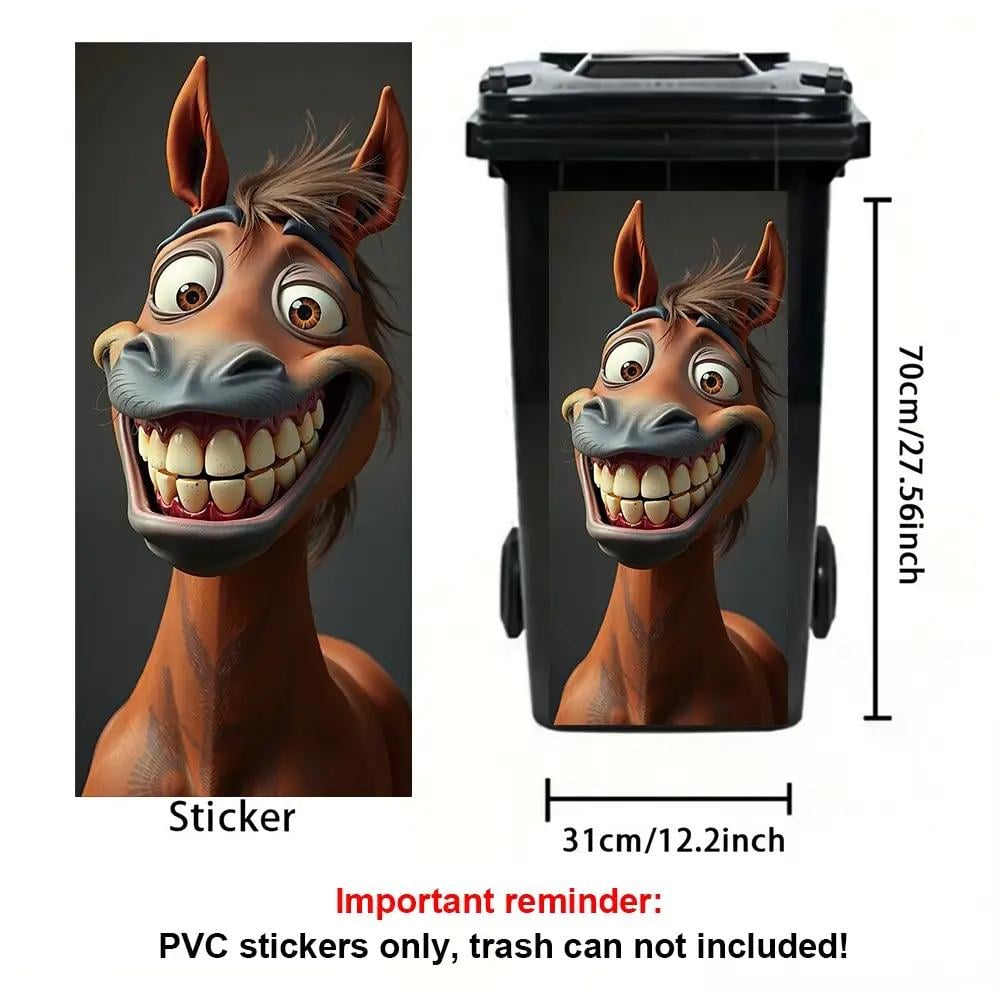Creative Trash Can Sticker with Colourful Cartoon – Flash Sale 49% OFF✨