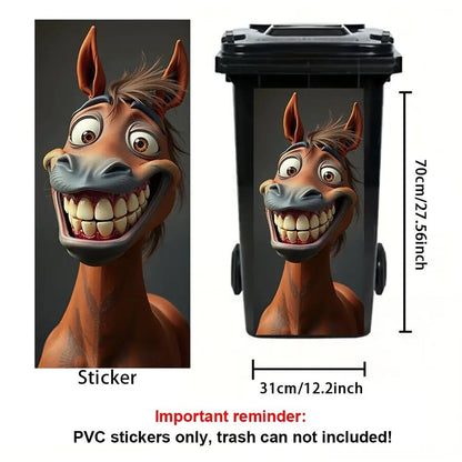 Creative Trash Can Sticker with Colourful Cartoon – Flash Sale 49% OFF✨