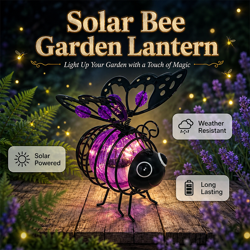 🌙🍃 LIMITED-TIME 50% OFF! Hanging Solar Bee Light – Warm Amber Glow, Flicker-Free, Perfect for Garden Parties, Camping, or Kids’ Rooms – Spread Joy Day and Night 🌞🌜
