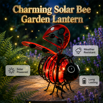🌙🍃 LIMITED-TIME 50% OFF! Hanging Solar Bee Light – Warm Amber Glow, Flicker-Free, Perfect for Garden Parties, Camping, or Kids’ Rooms – Spread Joy Day and Night 🌞🌜