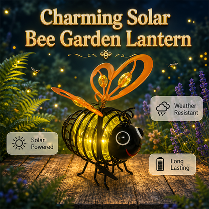 🌙🍃 LIMITED-TIME 50% OFF! Hanging Solar Bee Light – Warm Amber Glow, Flicker-Free, Perfect for Garden Parties, Camping, or Kids’ Rooms – Spread Joy Day and Night 🌞🌜