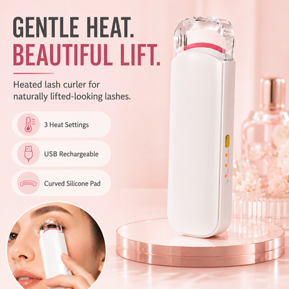 Rechargeable Electric Eyelash Curler – Instant Lash Curling, Fast Heating & Portable Pocket Design, Available in 3 Colors 💄✨