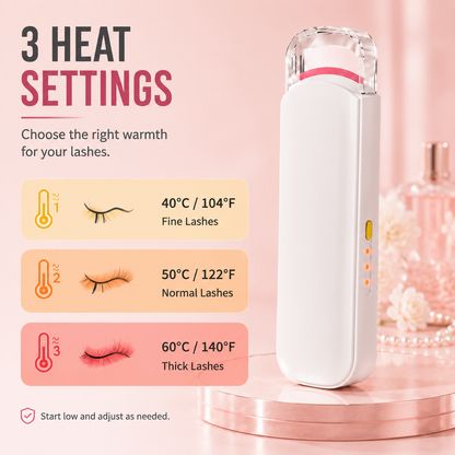 Rechargeable Electric Eyelash Curler – Instant Lash Curling, Fast Heating & Portable Pocket Design, Available in 3 Colors 💄✨