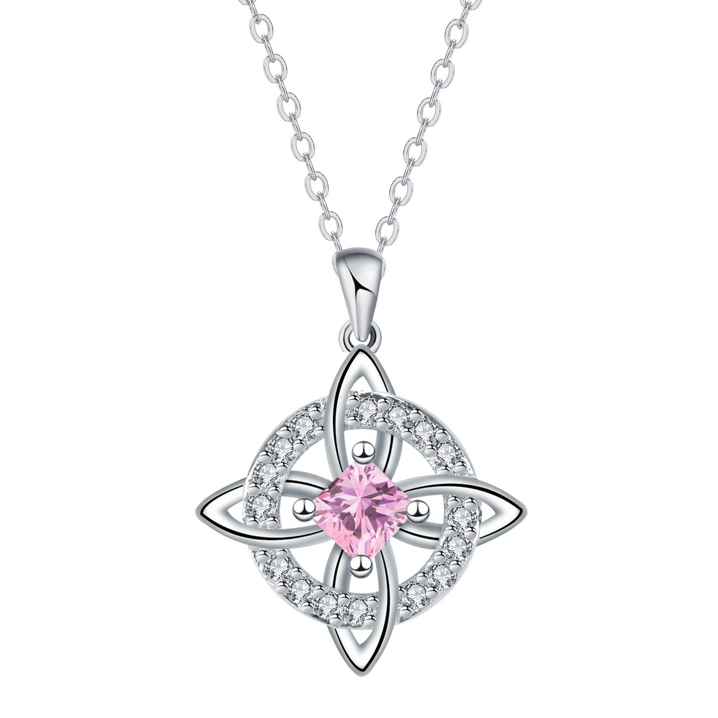 Mystical Birthstone Witches Knot Necklace – Natural Crystal 🔮💞Protect Your Loved Ones