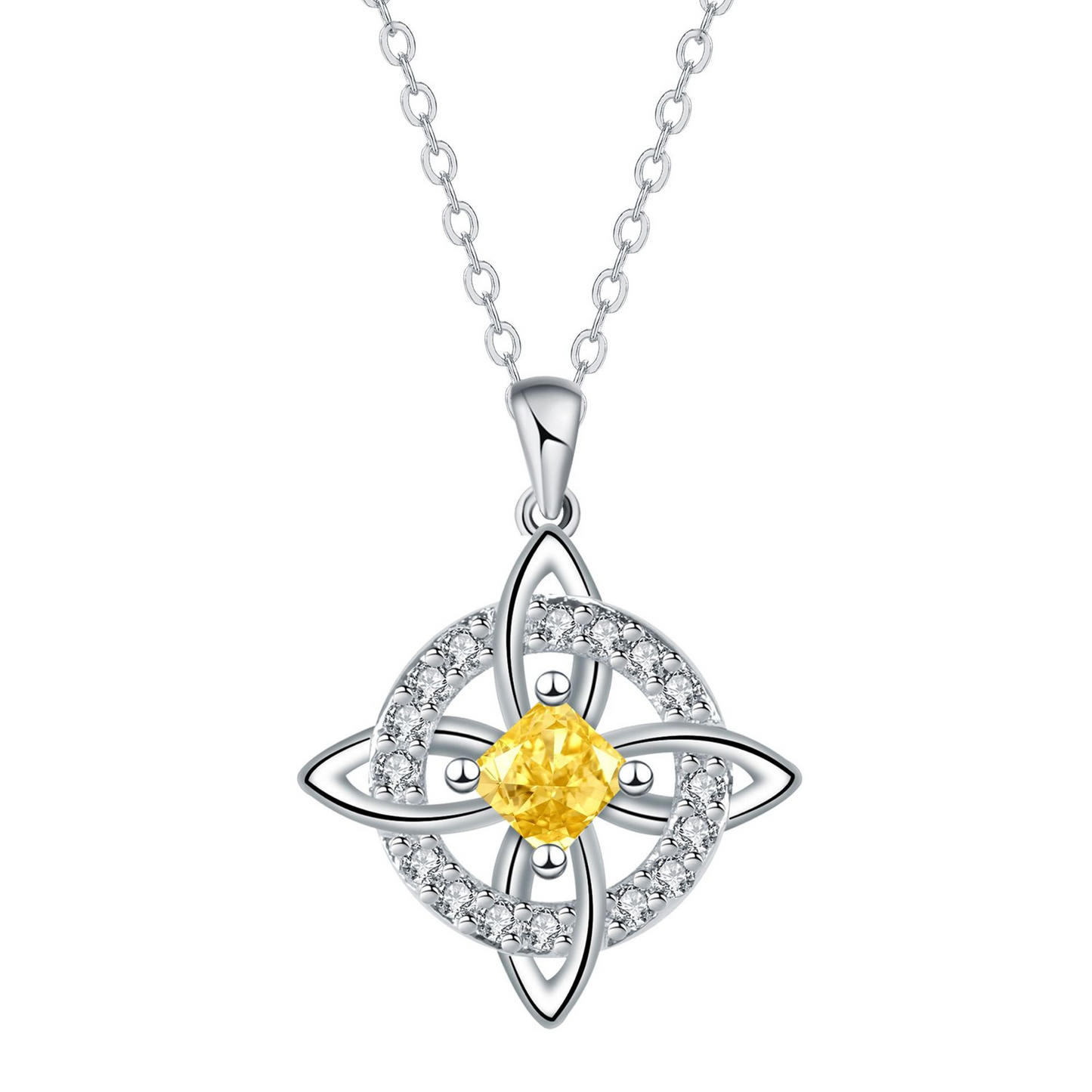 Mystical Birthstone Witches Knot Necklace – Natural Crystal 🔮💞Protect Your Loved Ones