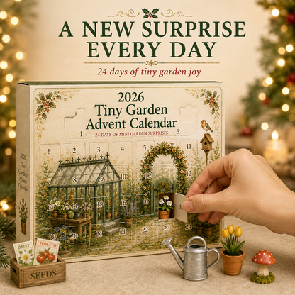 🎉🇺🇸 Limited Edition! 🔥🎁2026 Garden Advent Calendar 🌿🎄 – 24 Days of Tiny Garden Surprises