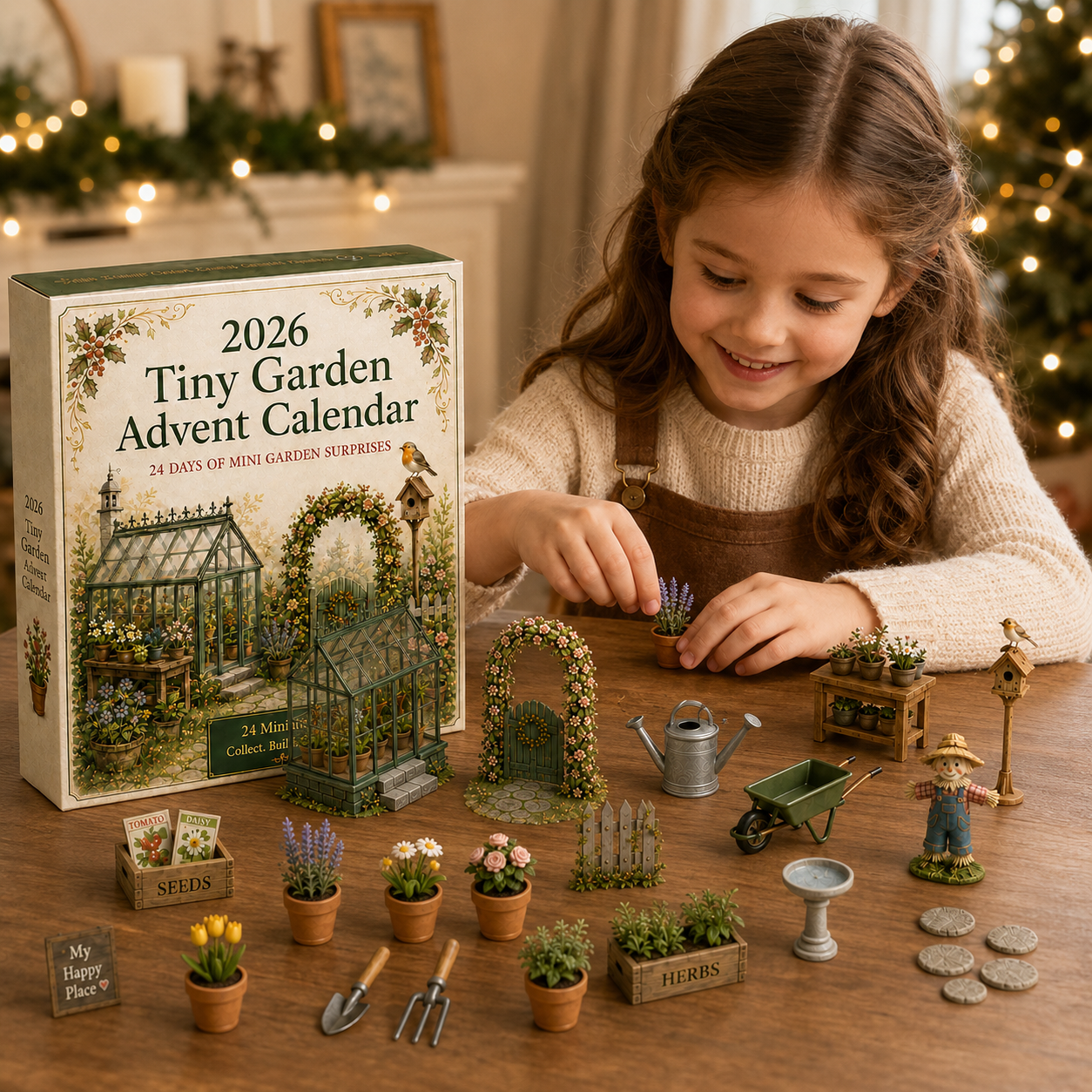 🎉🇺🇸 Limited Edition! 🔥🎁2026 Garden Advent Calendar 🌿🎄 – 24 Days of Tiny Garden Surprises